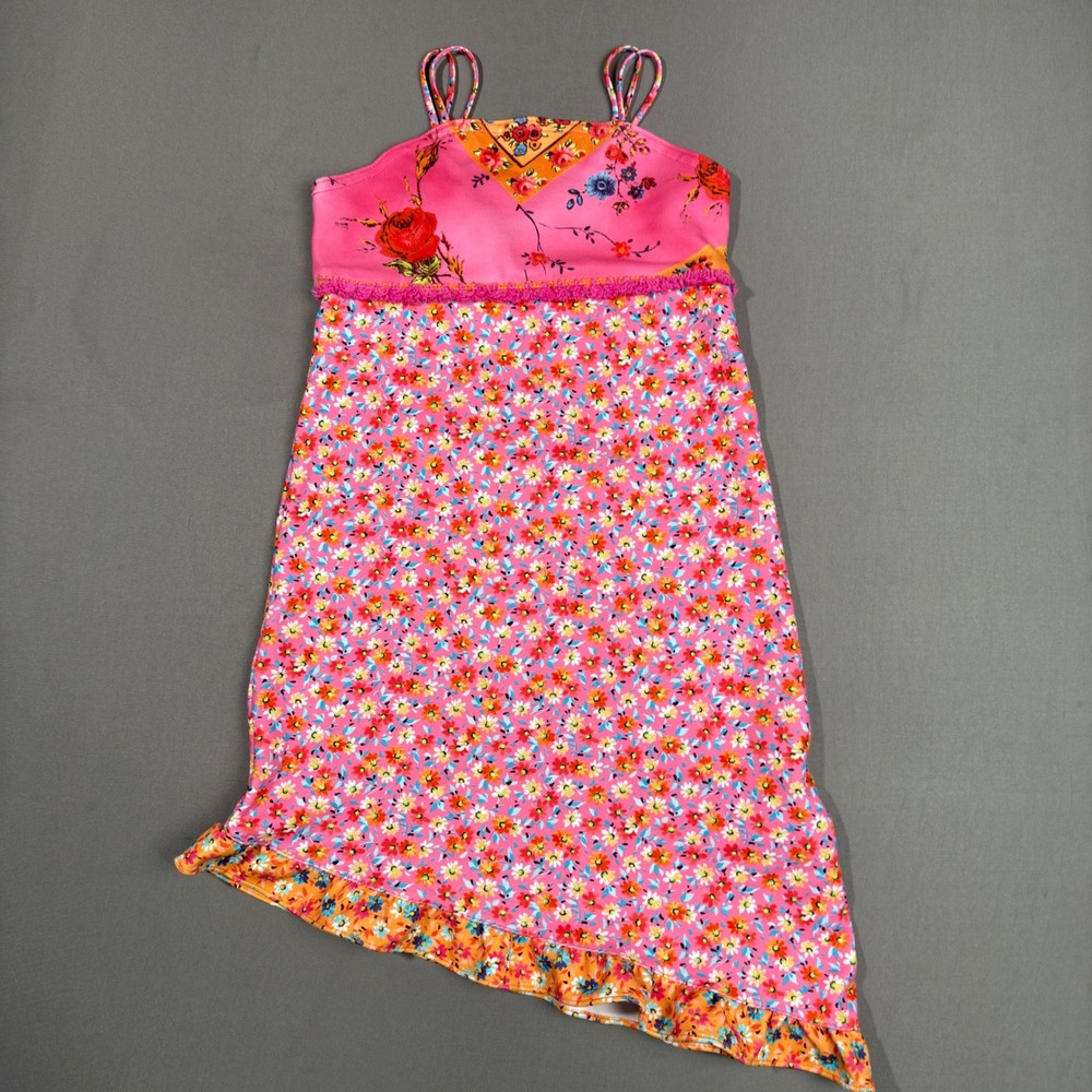 Pskeetti Girls Pink Floral Print Sleeveless Dress, Size‎ 4 Years, Kids Casual